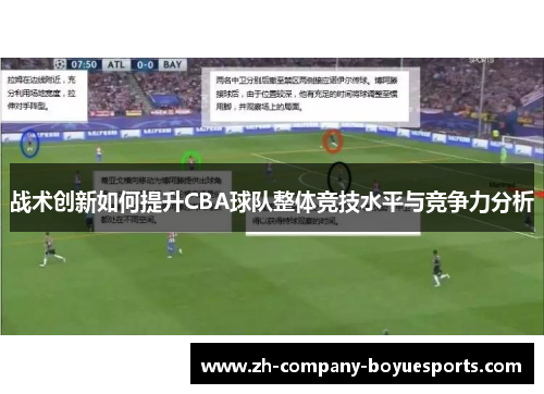 战术创新如何提升CBA球队整体竞技水平与竞争力分析