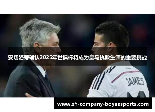 安切洛蒂确认2025年世俱杯将成为皇马执教生涯的重要挑战 安切洛蒂确认2025年世俱杯将成为皇马执教生涯的重要挑战